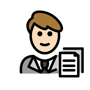 Man office worker