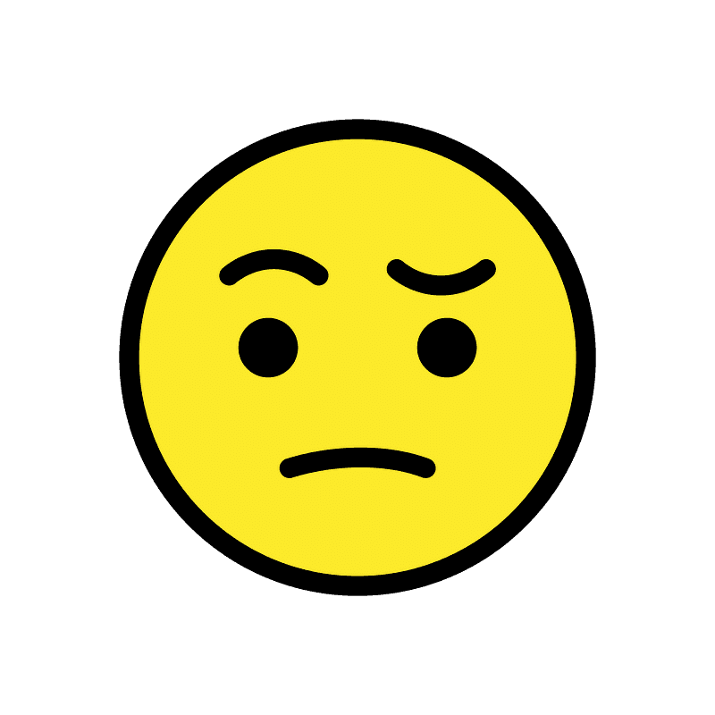 Face with raised eyebrow