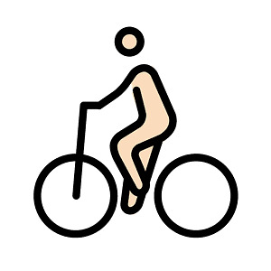 Person biking