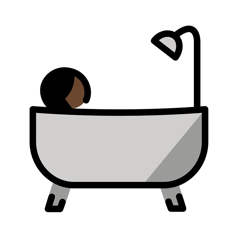 Person taking bath