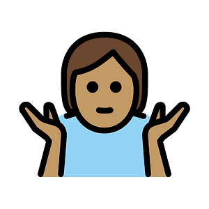 Person shrugging