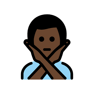 Man gesturing NO