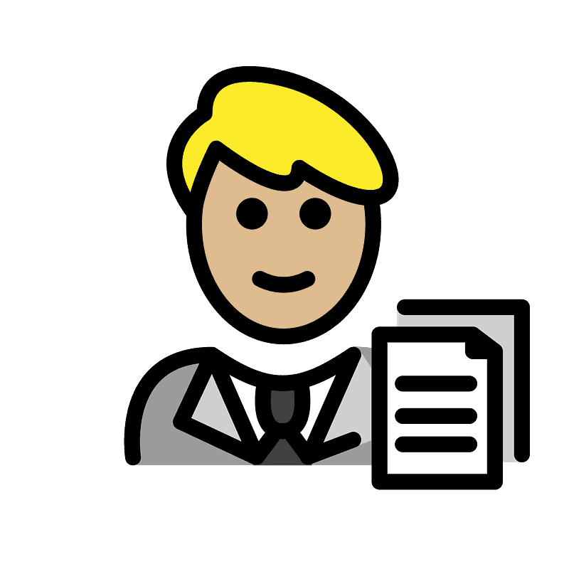 Man office worker