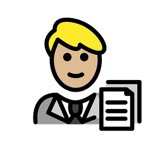 Man office worker