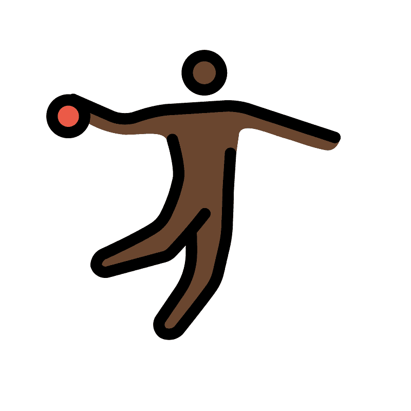 Man playing handball