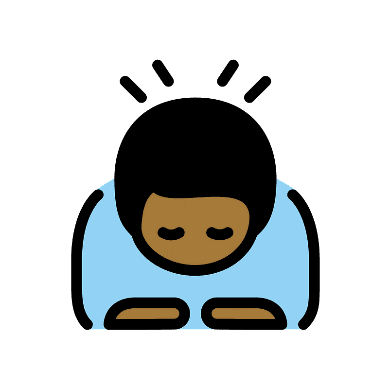 검은색 피부 절하는 여자