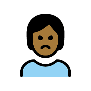 Person pouting