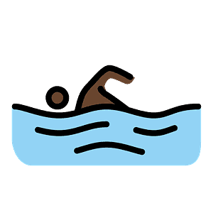 Person swimming