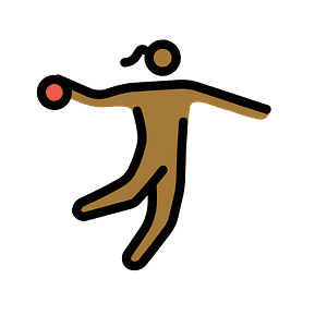 Woman playing handball