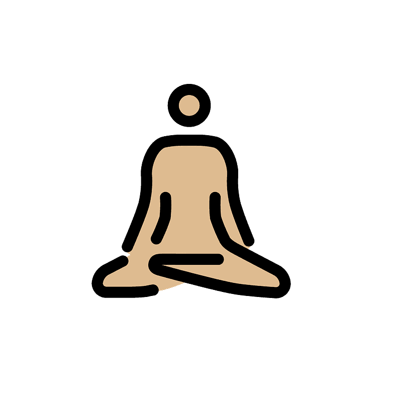 Man in lotus position