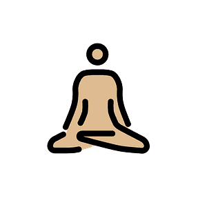 Man in lotus position