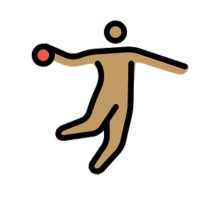 Person playing handball