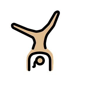 Woman cartwheeling