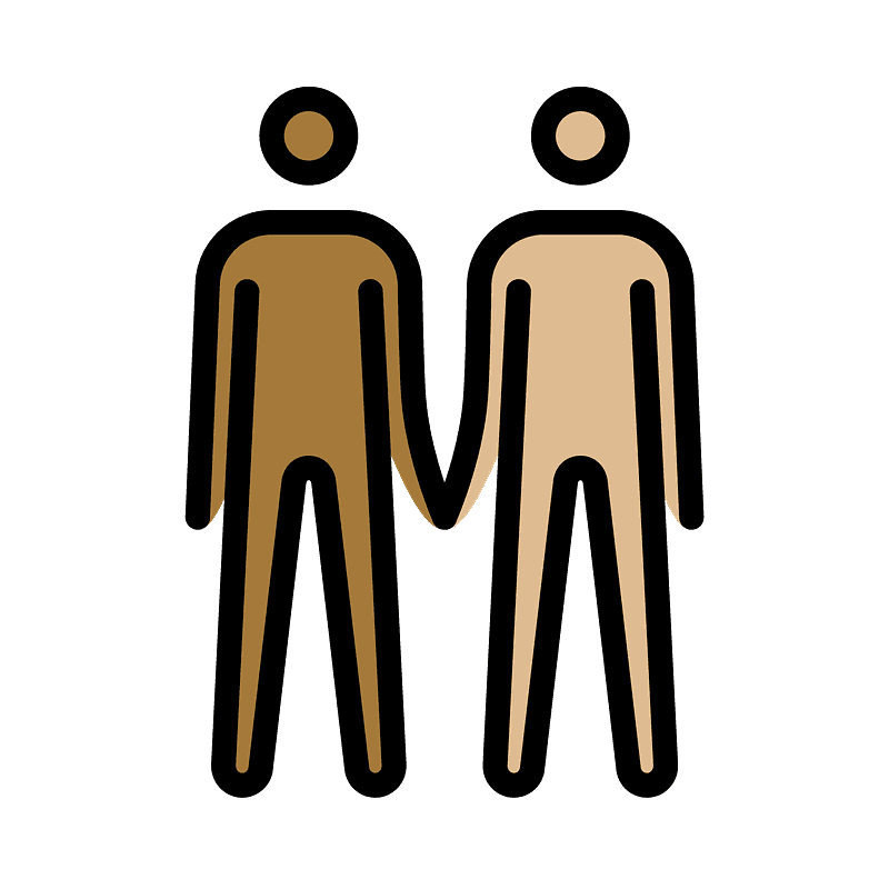 Men holding hands
