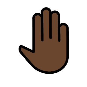 Raised back of hand