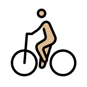 Person biking