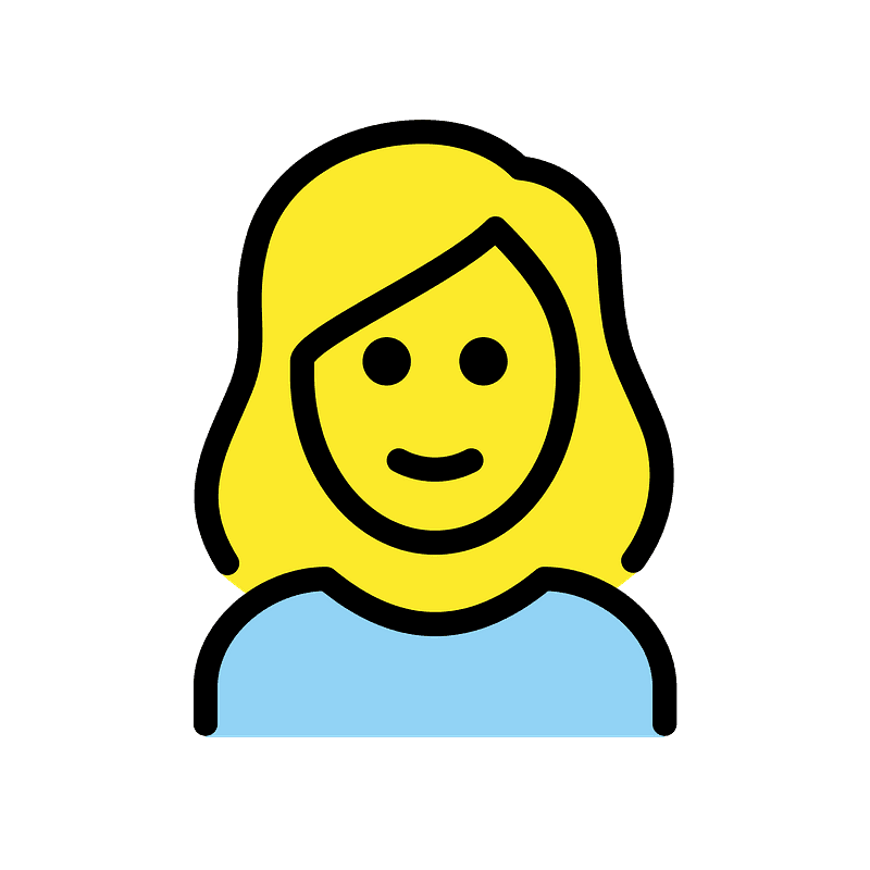 Woman: blond hair