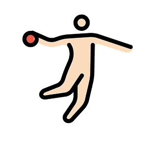 Person playing handball