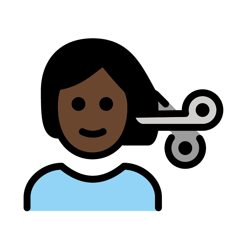 Person getting haircut