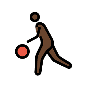 Man bouncing ball