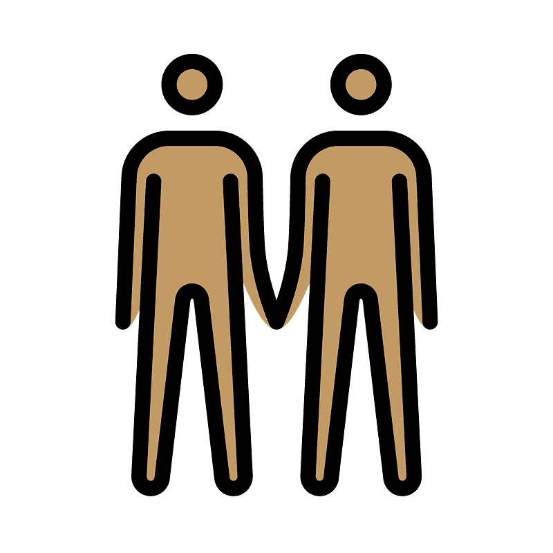 Men holding hands
