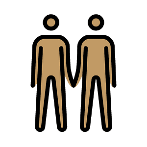 Men holding hands