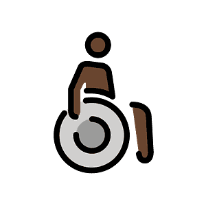 Man in manual wheelchair