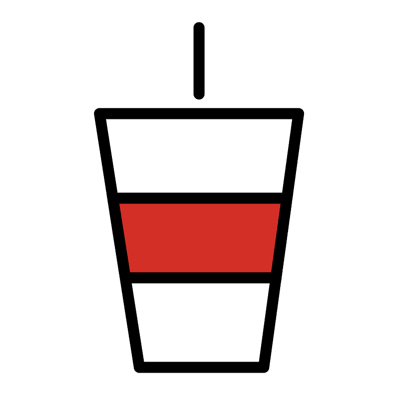 Cup with straw