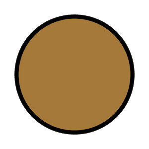 Brown circle