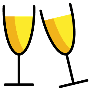 Clinking glasses