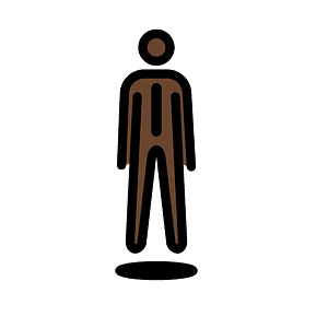 Person in suit levitating