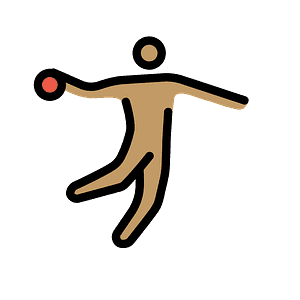 Man playing handball