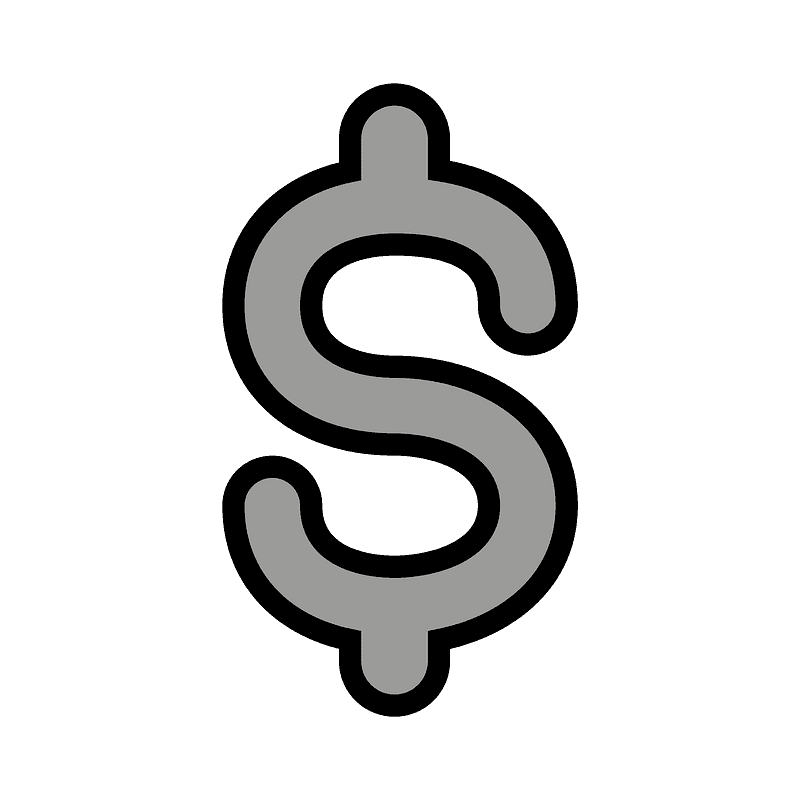 Heavy dollar sign
