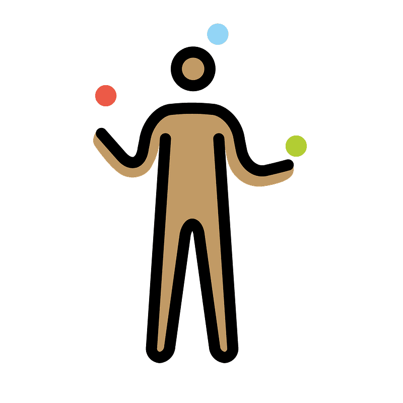 Man juggling