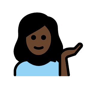 Woman tipping hand