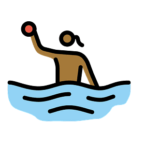 Woman playing water polo