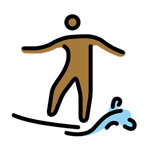 Person surfing