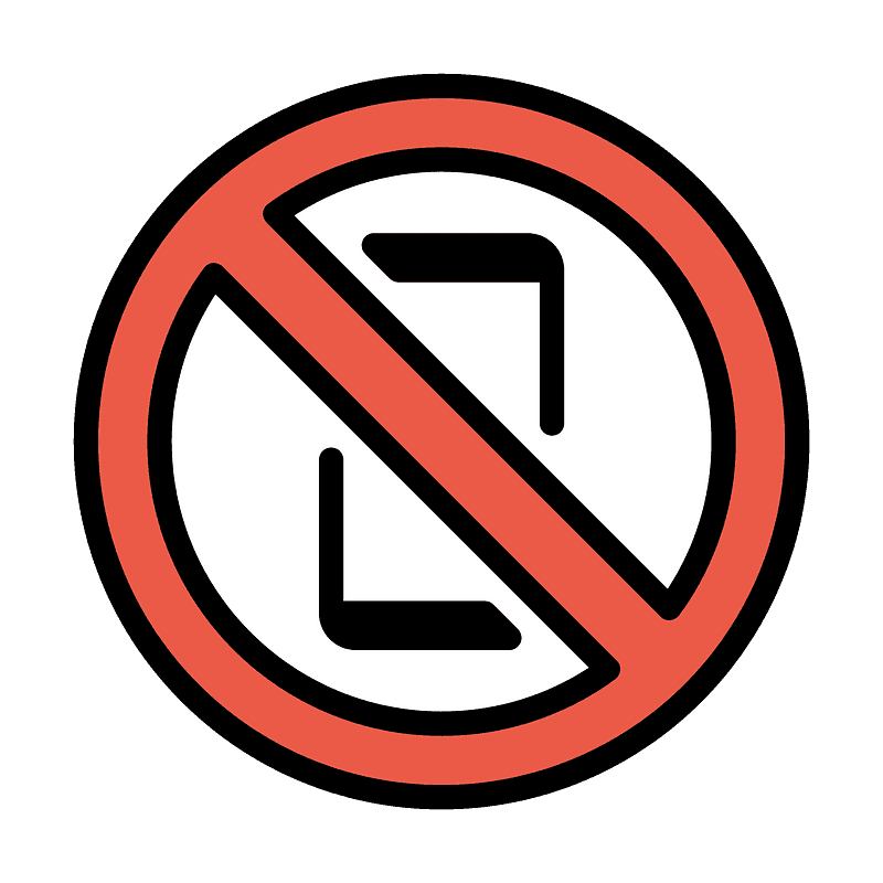 No mobile phones