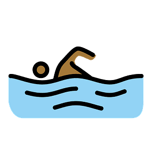 Person swimming