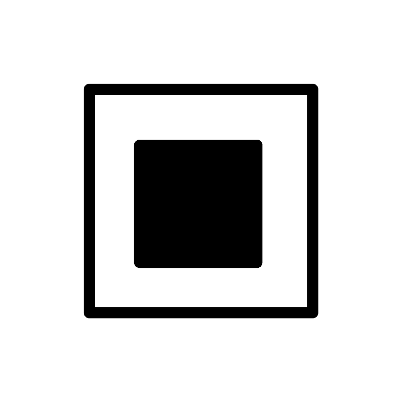 White square button