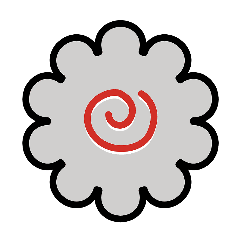 Fish cake with swirl