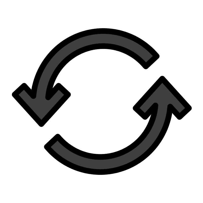 Counterclockwise arrows button