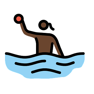 Woman playing water polo