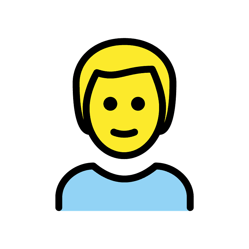 Man: blond hair