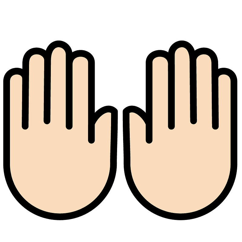Raising hands