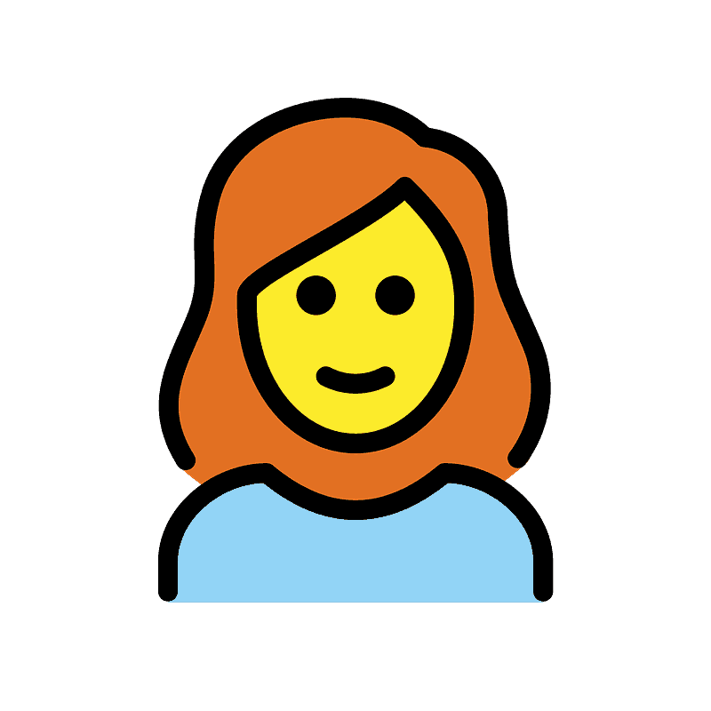 Woman: red hair
