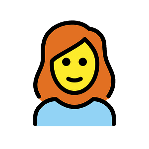 Woman: red hair