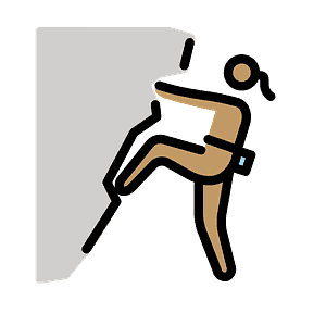 Woman climbing