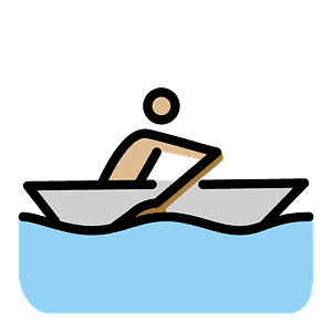 Person rowing boat