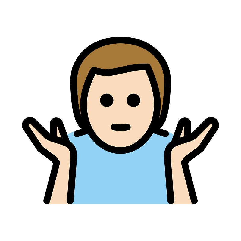 Man shrugging